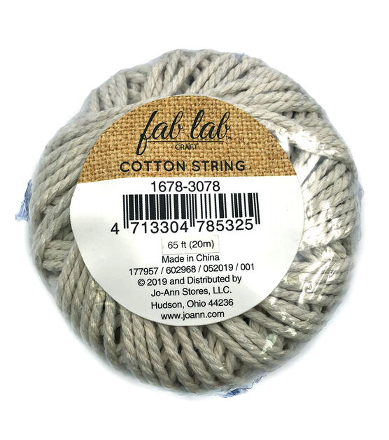 Fab Lab 20m Cotton String Roll