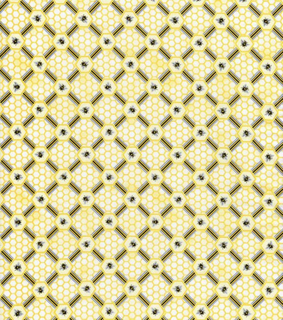 Hi Fashion Honey Bee Hives Premium Cotton Fabric