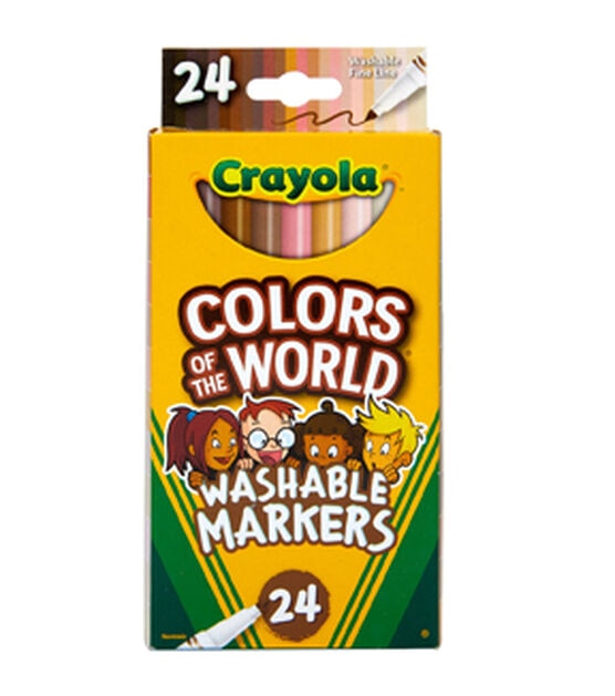 Crayola 24ct Colors of the World Fine Line Markers