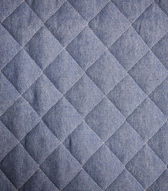 Light Wash Large Quilt Denim Fabric, , hi-res, image 3