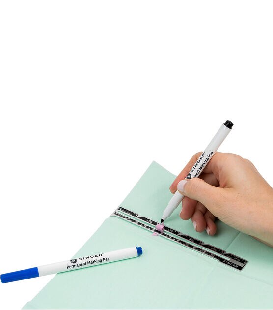 SINGER Fine Point Permanent Fabric Marking Pens 2ct, , hi-res, image 3