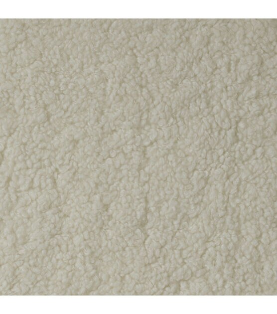 Cream Sherpa Home Dec Fabric