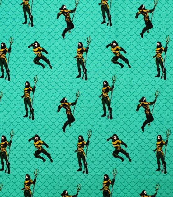 DC Comics Aquaman Cotton Fabric Poses, , hi-res, image 2