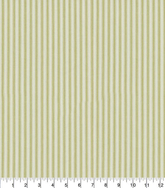 Waverly Upholstery Fabric 13x13" Swatch Classic Ticking Sage