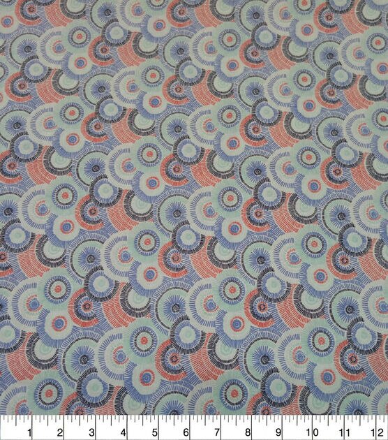 Lined Circles Quilt Cotton Fabric by Quilter's Showcase, , hi-res, image 1