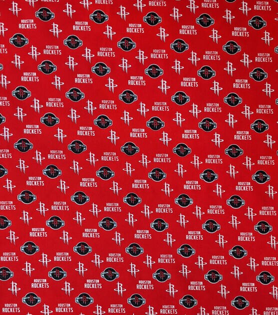 Houston Rockets Cotton Fabric Allover