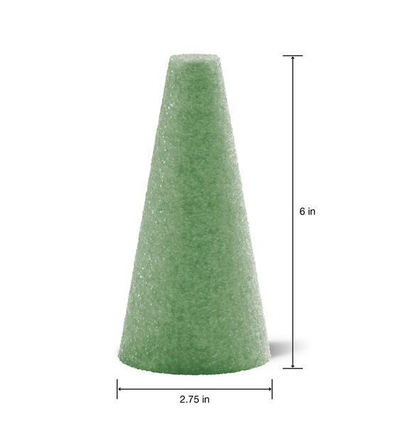 FloraCraft 9 Green Desert Dry Foam Cone