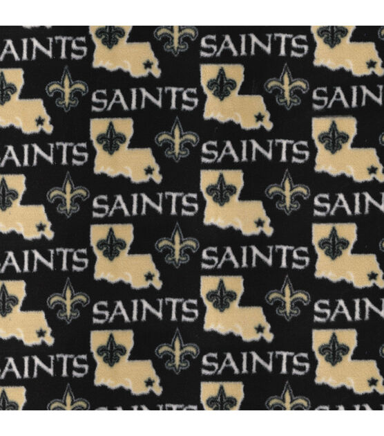 Fabric Traditions New Orleans Saints Fleece Fabric State, , hi-res, image 2