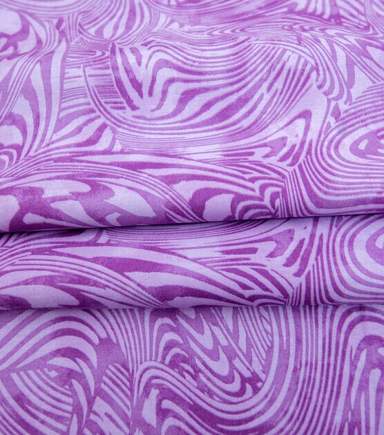 Purple Psychedelic Quilt Cotton Fabric by Keepsake Calico, , hi-res, image 4