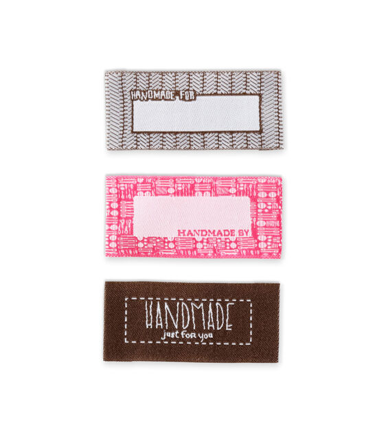 Stitched With Love Woven Labels 8 Pack Sewing Labels for Clothes