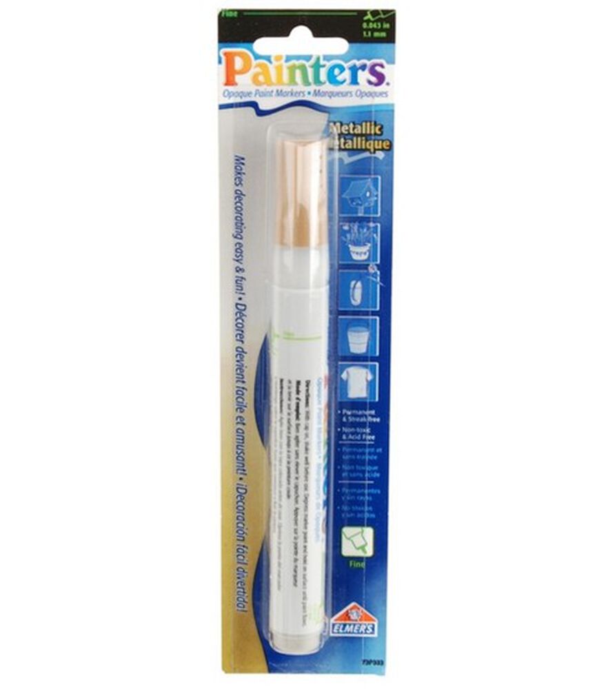 Elmer's Painters Opaque Fine Point Paint Markers, Cold Metal, swatch