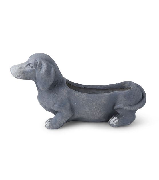 20" Spring Dachshund Planter by Place & Time, , hi-res, image 3
