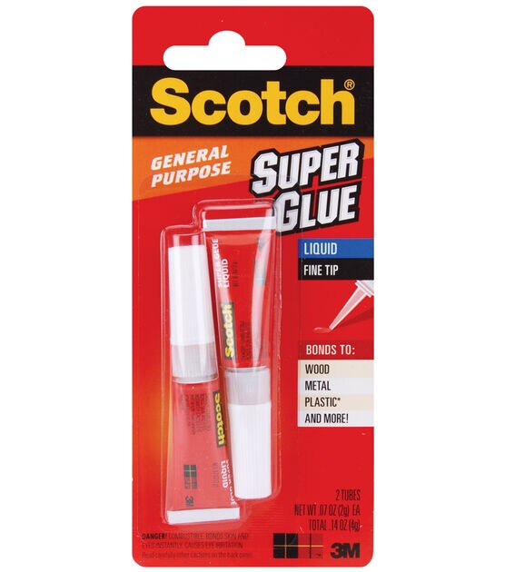 Scotch Super Glue Liquid 2 Pkg .07oz