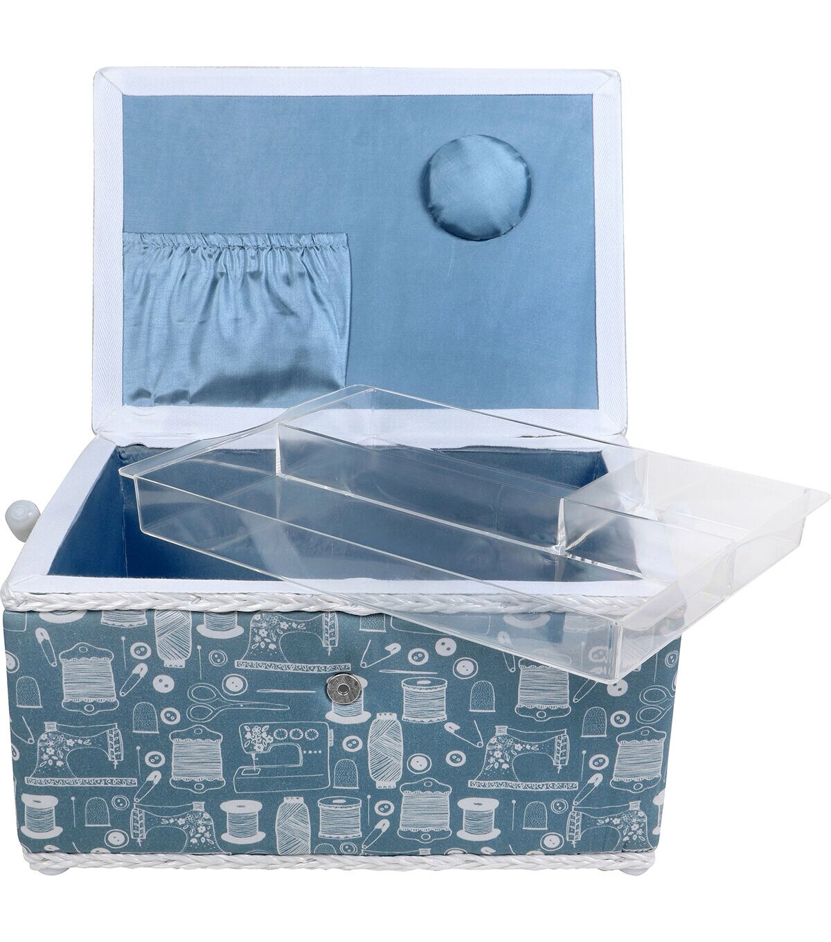 Printed Sewing Storage Basket Box Gift Set Sewing Tool Kit Accessories Case 