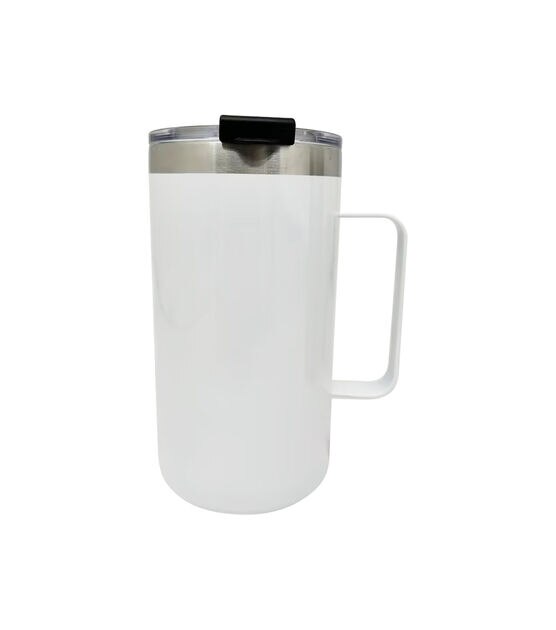 USA CA Warehouse 20 Oz Mugs White Blank Stainless Steel Sublimation  Tumblers Straight G0818