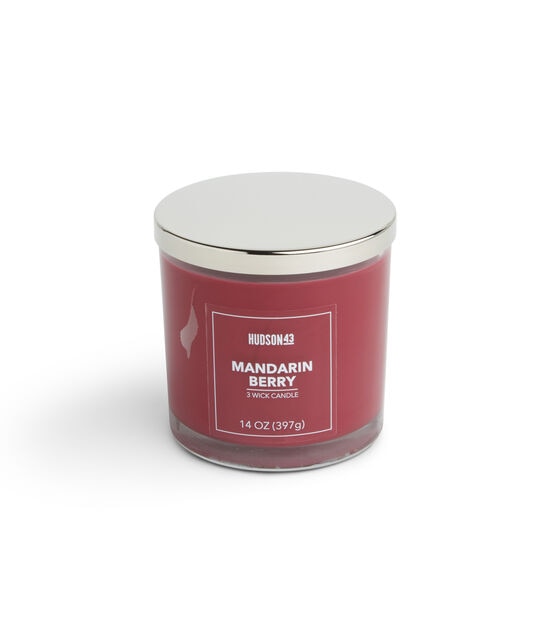 14oz Mandarin Berry Scented Jar Candle by Hudson 43