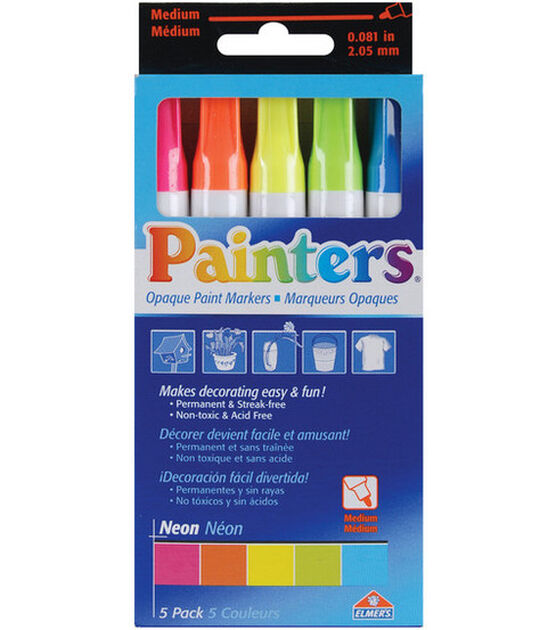 Opaque Paint Markers Med Tip 2.05mm 5 Pkg