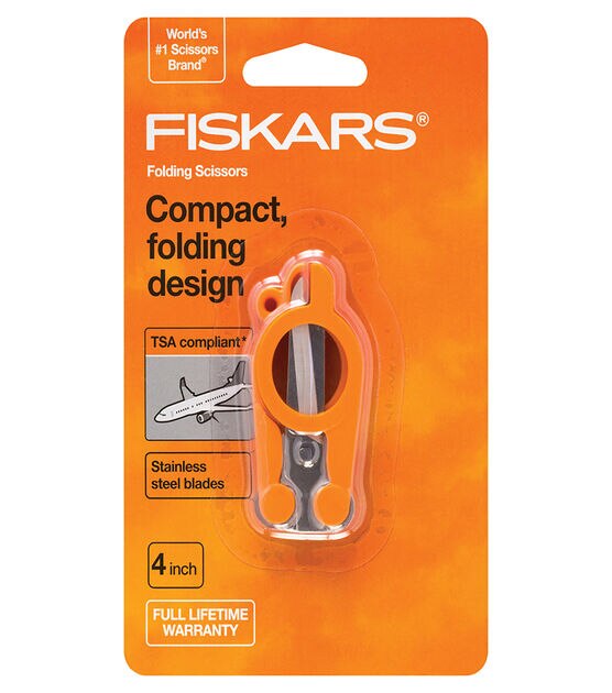Fiskars 175842 Scissors Set of - 8 + Folding TSA Travel Scissors