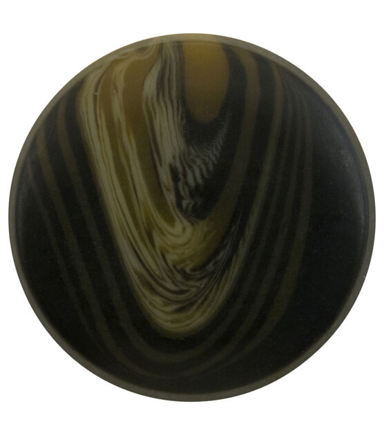 La Mode 1 1/2" Brown Round Shank Button, , hi-res, image 2