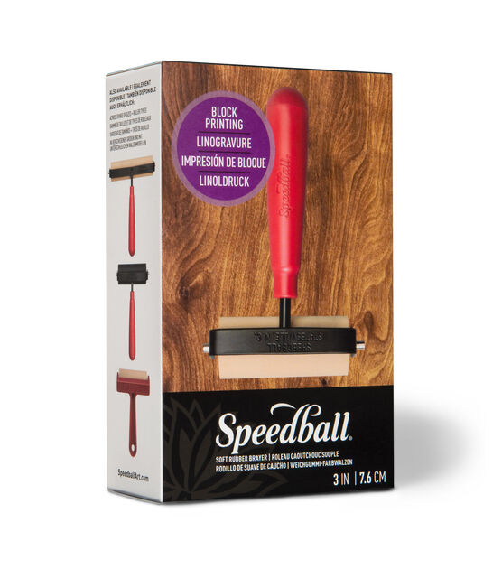 Speedball Deluxe Soft Rubber Brayer 3in No. 73