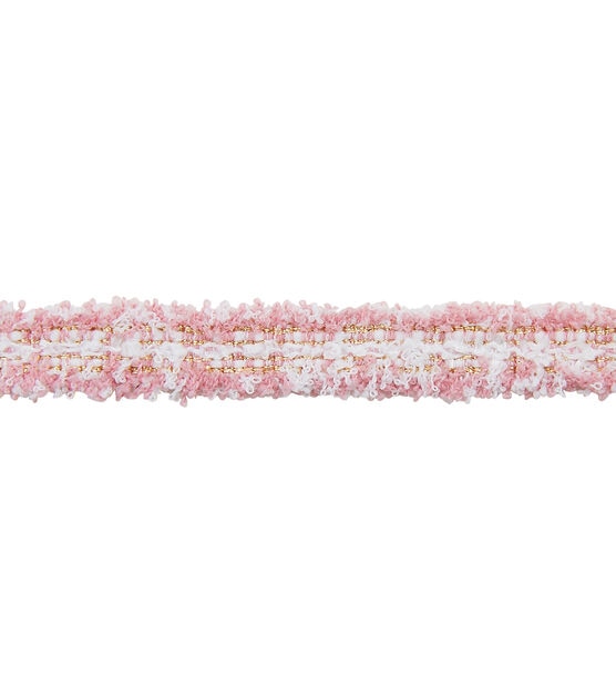 West Village Crafts Sew on Fringe Trim 0.56'' Pink, , hi-res, image 2