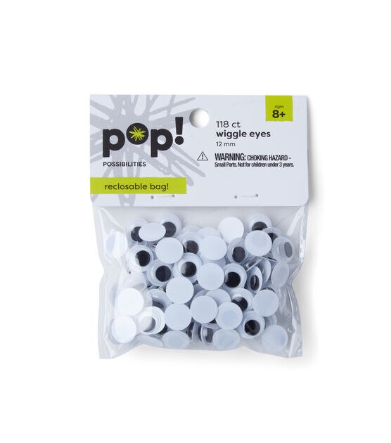 Pop! 38mm White Pom Poms 15pk - Kids Craft Basics - Kids