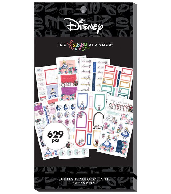 629pc Disney Alice Wonderland Happy Planner Stickers