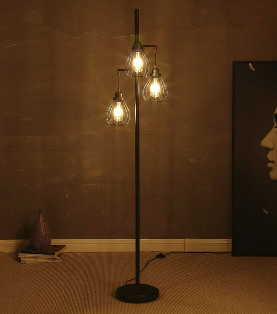 Brightech Teardrop LED Floor Lamp - Black, , hi-res, image 4