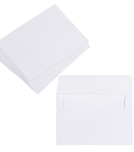 25ct White A2 Cardstock Envelopes by Park Lane, , hi-res, image 2