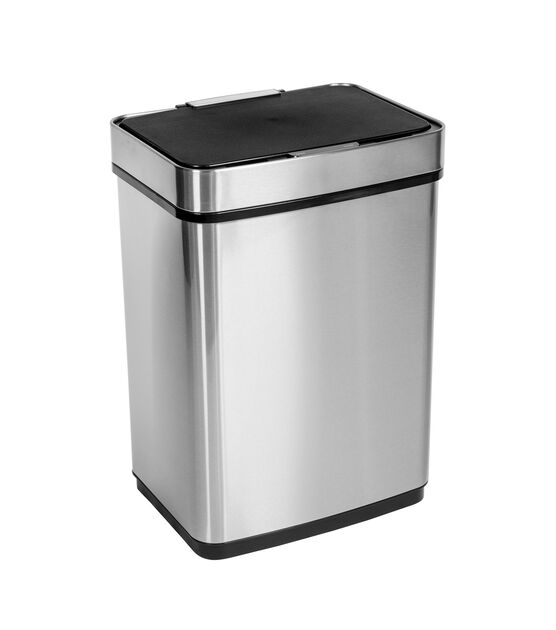 Honey Can Do 24" Silver Stainless Steel 50L Trash Can With Motion Sensor, , hi-res, image 8