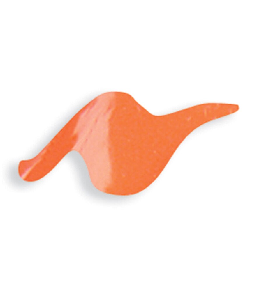 Tulip Dimensional Fabric Paint 1.25oz Slick, Fluorescent Orange, swatch