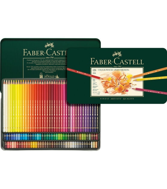 Faber-Castell Polychromos Colored Pencil Tin Set, 120-Colors
