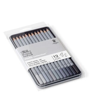 Winsor & Newton Artist Vine Charcoal Sticks 12-pkg-soft