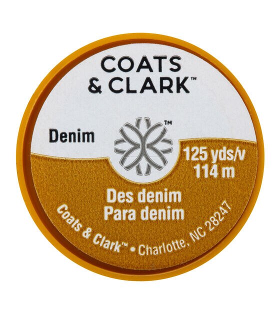 Coats & Clark Dual Duty Plus Denim Thread 125 Yards Denim Blue, , hi-res, image 3