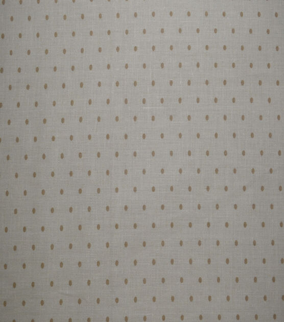 Sand Aspirin Dots on Beige Quilt Cotton Fabric by Quilter's Showcase, , hi-res, image 1