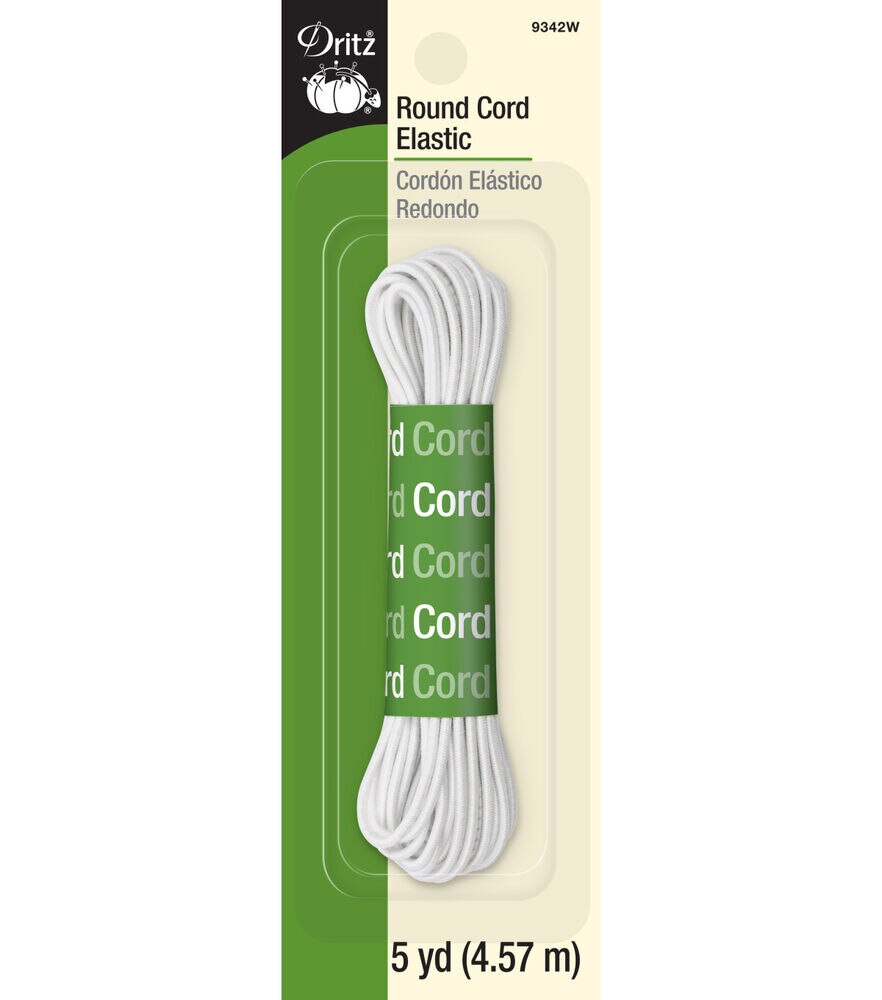 1/8 Soft Knit Elastic Cord - 10 Yards