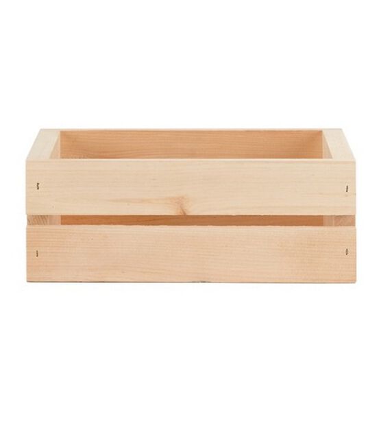 11.5" x 6" Unfinished Wood CD Crate by Park Lane