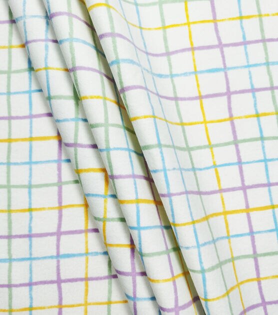Plaid Nursery Flannel Fabric by Lil' POP!, , hi-res, image 2