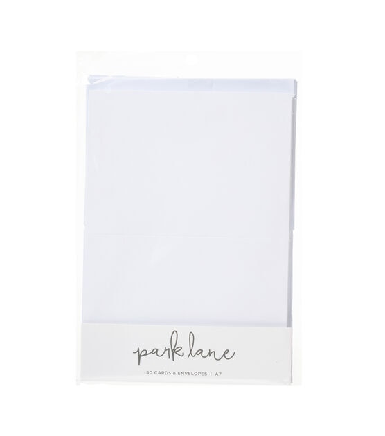 50ct White A7 Cards & Envelopes by Park Lane