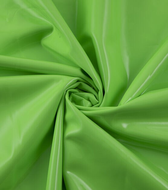 Yaya Han Cosplay Green High Gloss Faux Leather Fabric, , hi-res, image 4