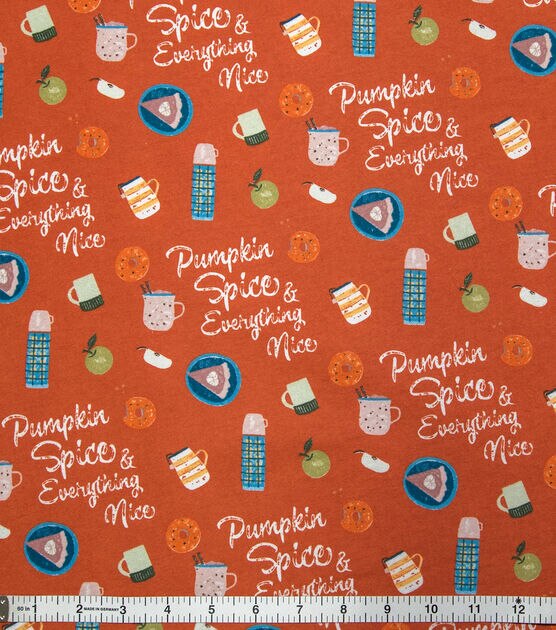 Super Snuggle Pumpkin Spice & Everything Nice Flannel Fabric