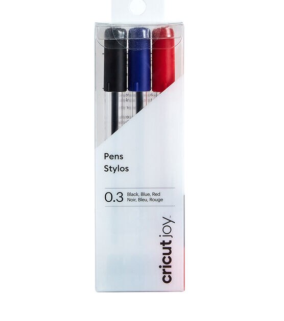 Cricut Joy 0.3mm Black & Blue Extra Fine Point Pens 3ct, , hi-res, image 1