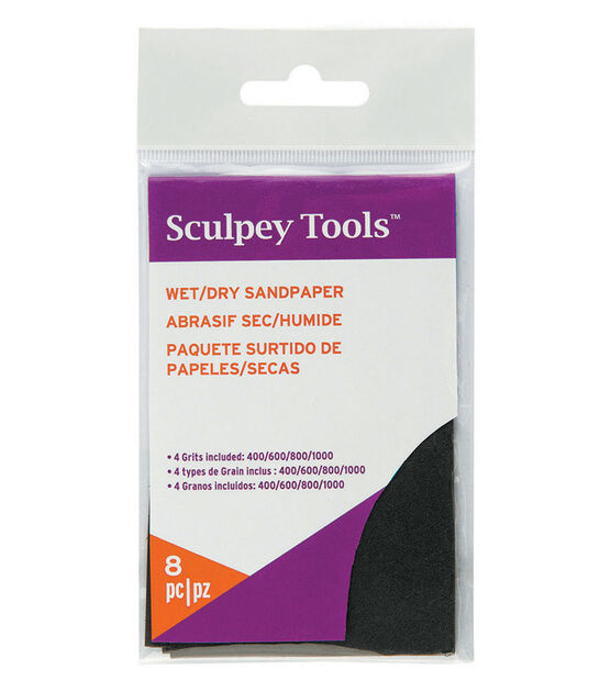 Sculpey 8pc Wet & Dry Sandpaper Variety Pack