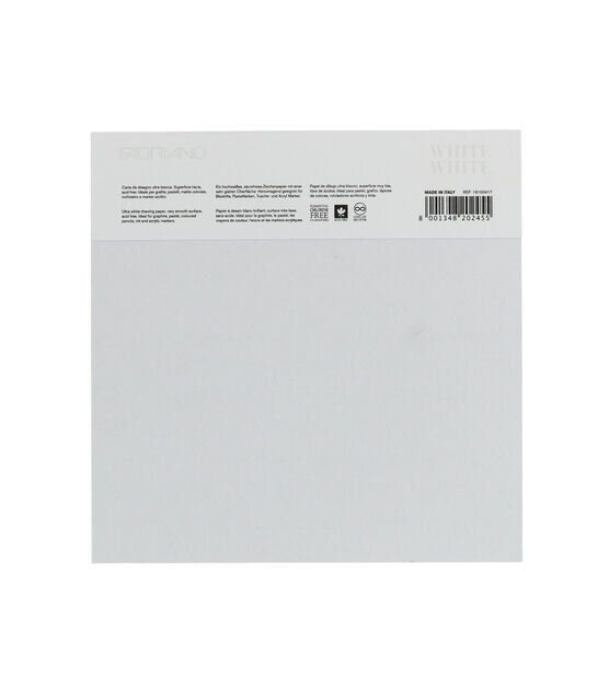 Fabriano 20 Sheet White White Pad 8" x 8", , hi-res, image 4