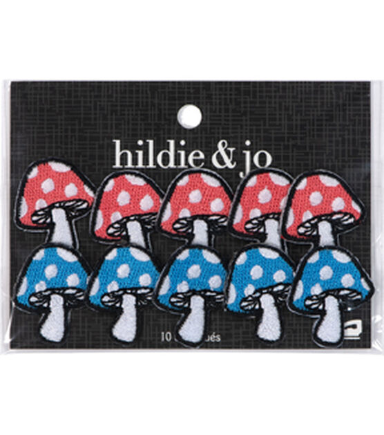 Colorful Mushrooms Patch Sewing Embroidery Patch Cartoon Applique Iron On  Patches For Clothing Thermoadhesive Patches On