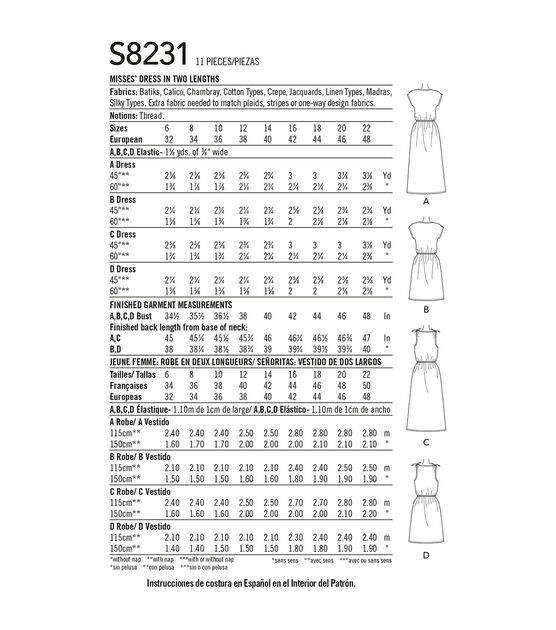 Simplicity Pattern S8231  Sew House 7 Frock Size H5 (6-8-10-12-14), , hi-res, image 3
