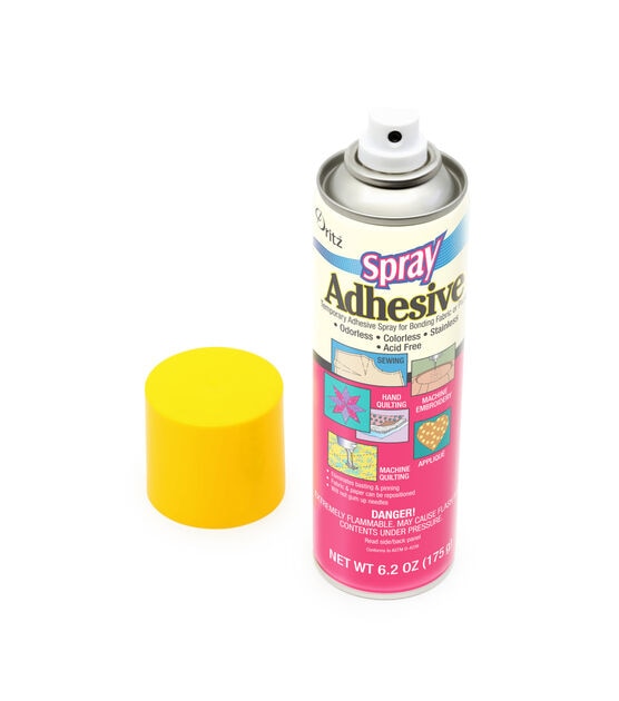 Dritz Temporary Spray Adhesive, Clear, 6.2 oz., , hi-res, image 2