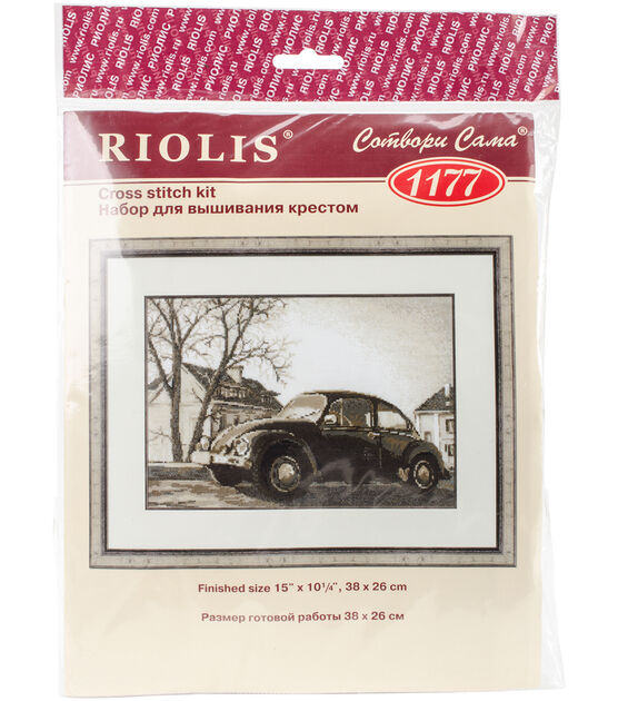 RIOLIS 15" x 10" The Beetle Counted Cross Stitch Kit