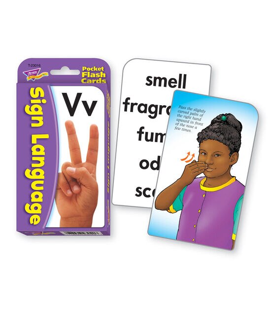 TREND 168ct Sign Language Pocket Flash Cards, , hi-res, image 2