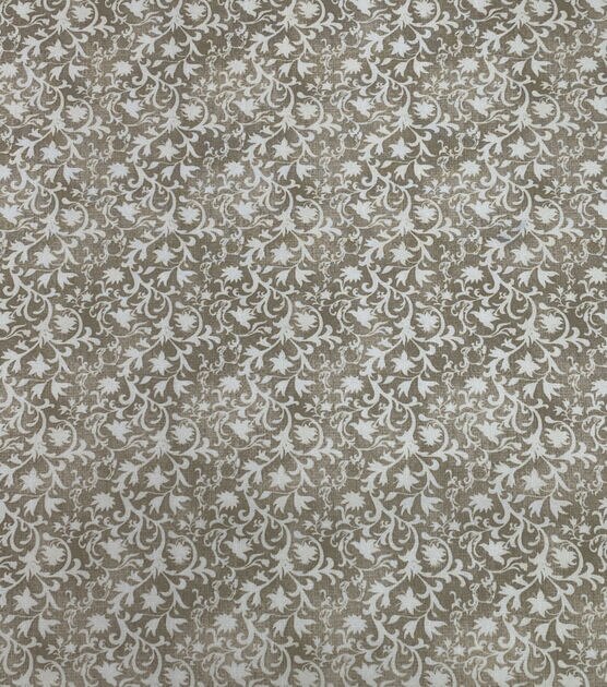 Cotton Floral Wrapping Paper - Beige